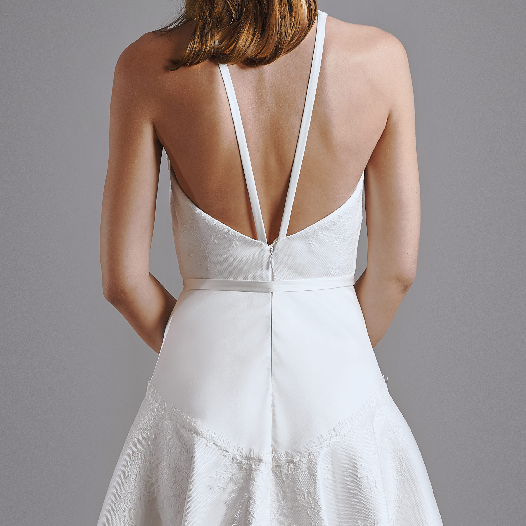 Modern Minimal Wedding Dress JUNIPER BHARB-JUNIPER-BH2020-0011-003-backcloseup