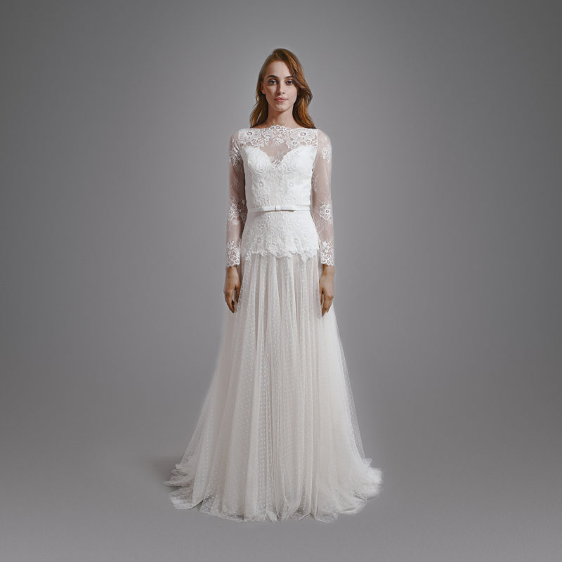 Simple Elegant Wedding Dress BHARB-LILYPAD-BH2020-0018-001-main
