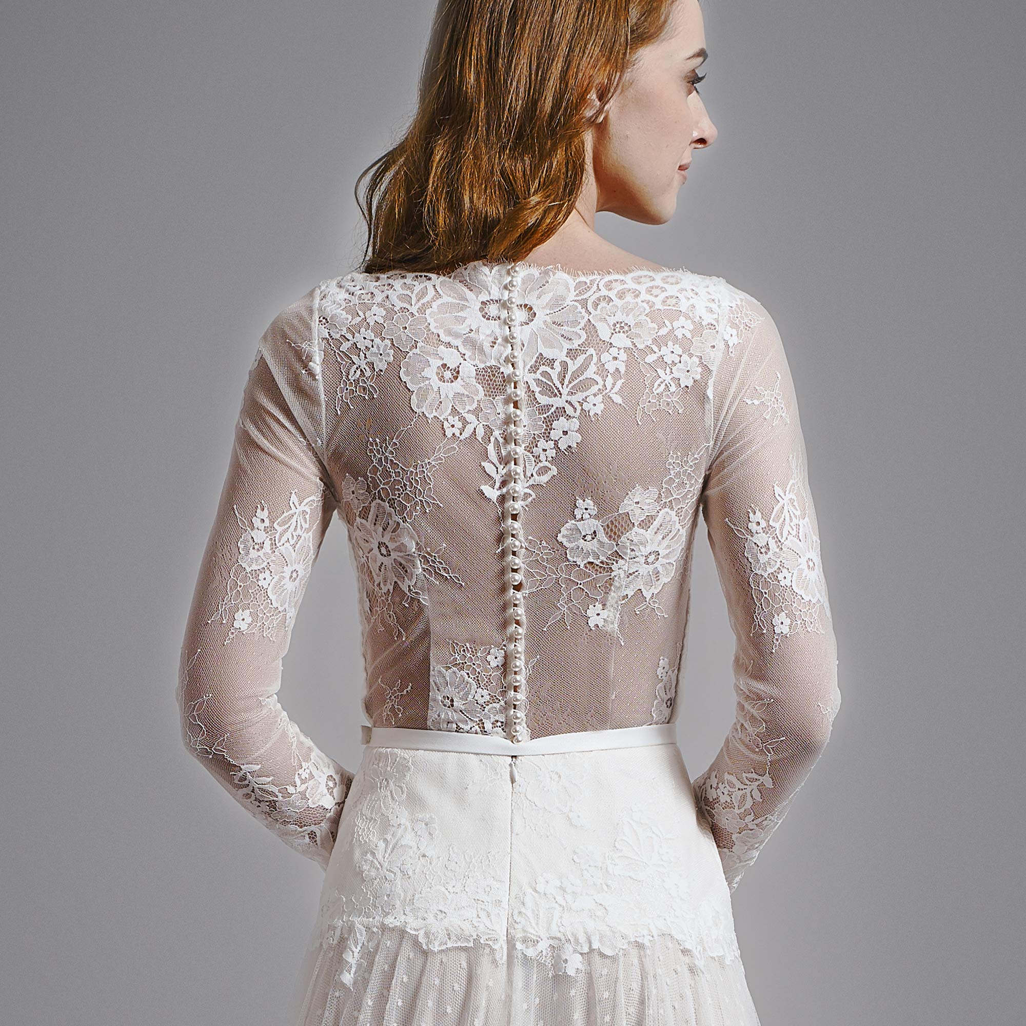 Simple Elegant Wedding Dress BHARB-LILYPAD-BH2020-0018-004-backcloseup