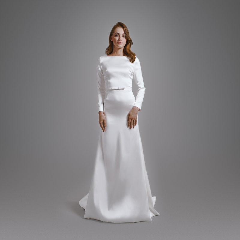 Simple elegant minimal wedding dress BHARB-MAIDEN-BH2020-0015-001-main