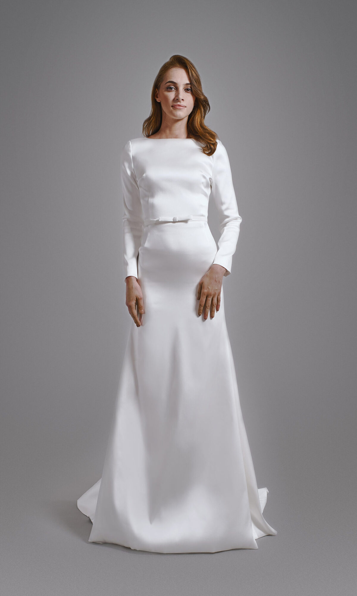 Simple elegant minimal wedding dress BHARB-MAIDEN-BH2020-0015-001-tall