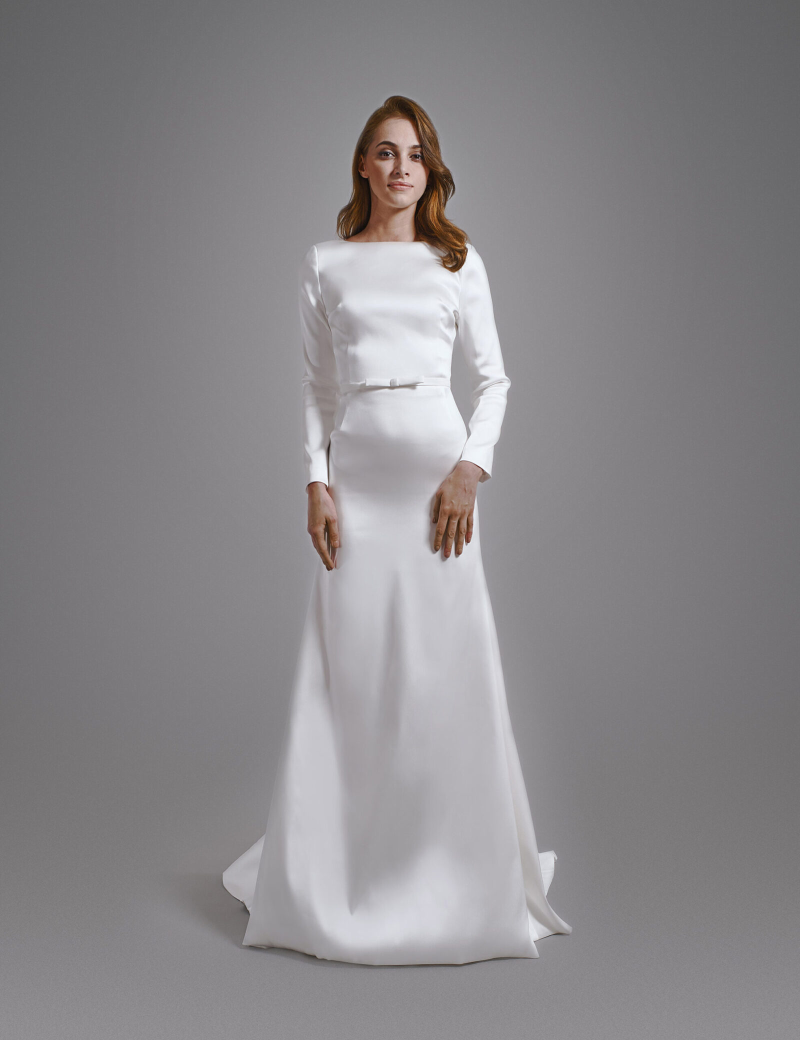 Simple elegant minimal wedding dress BHARB-MAIDEN-BH2020-0015-001-tall