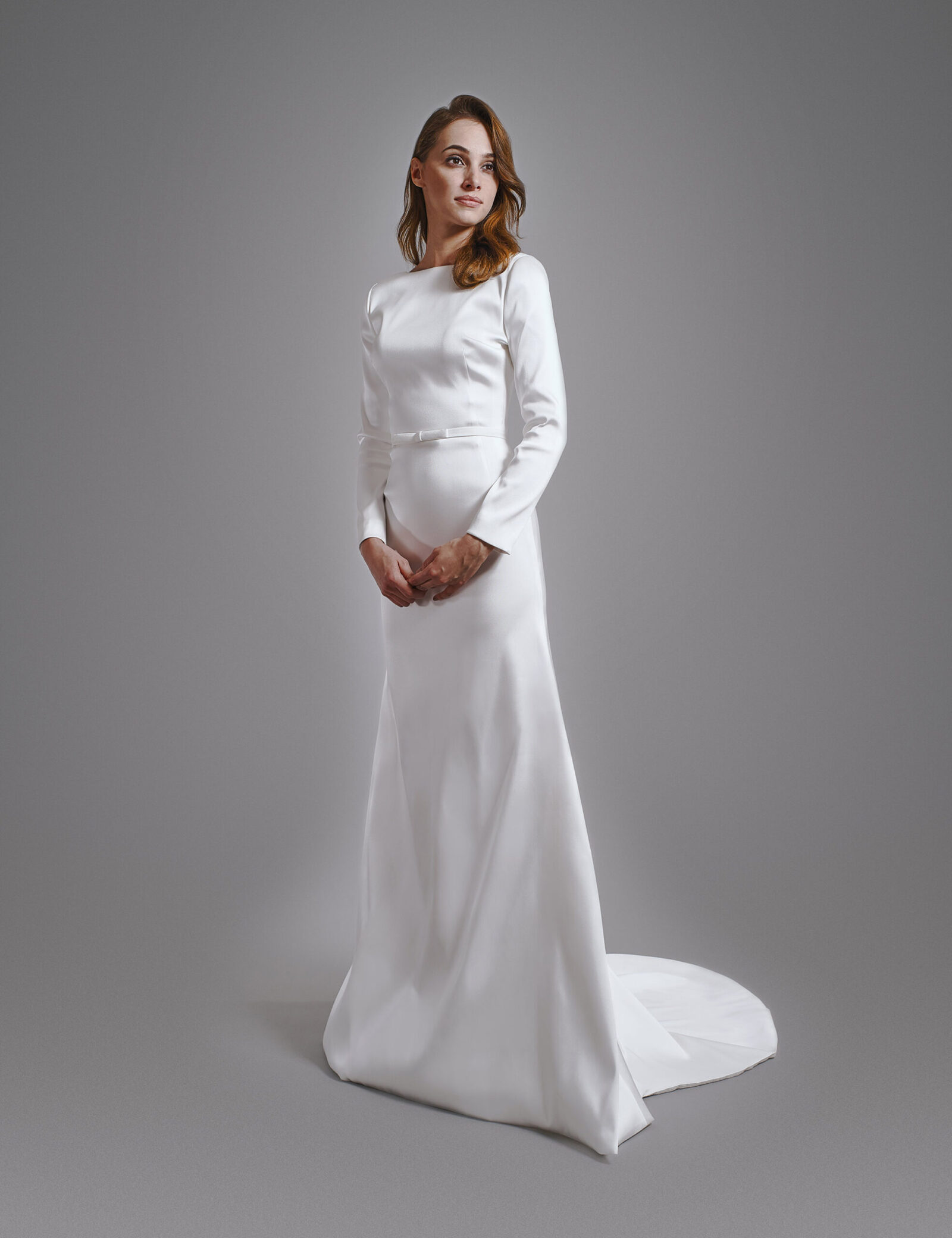 Simple elegant minimal wedding dress BHARB-MAIDEN-BH2020-0015-004-tall