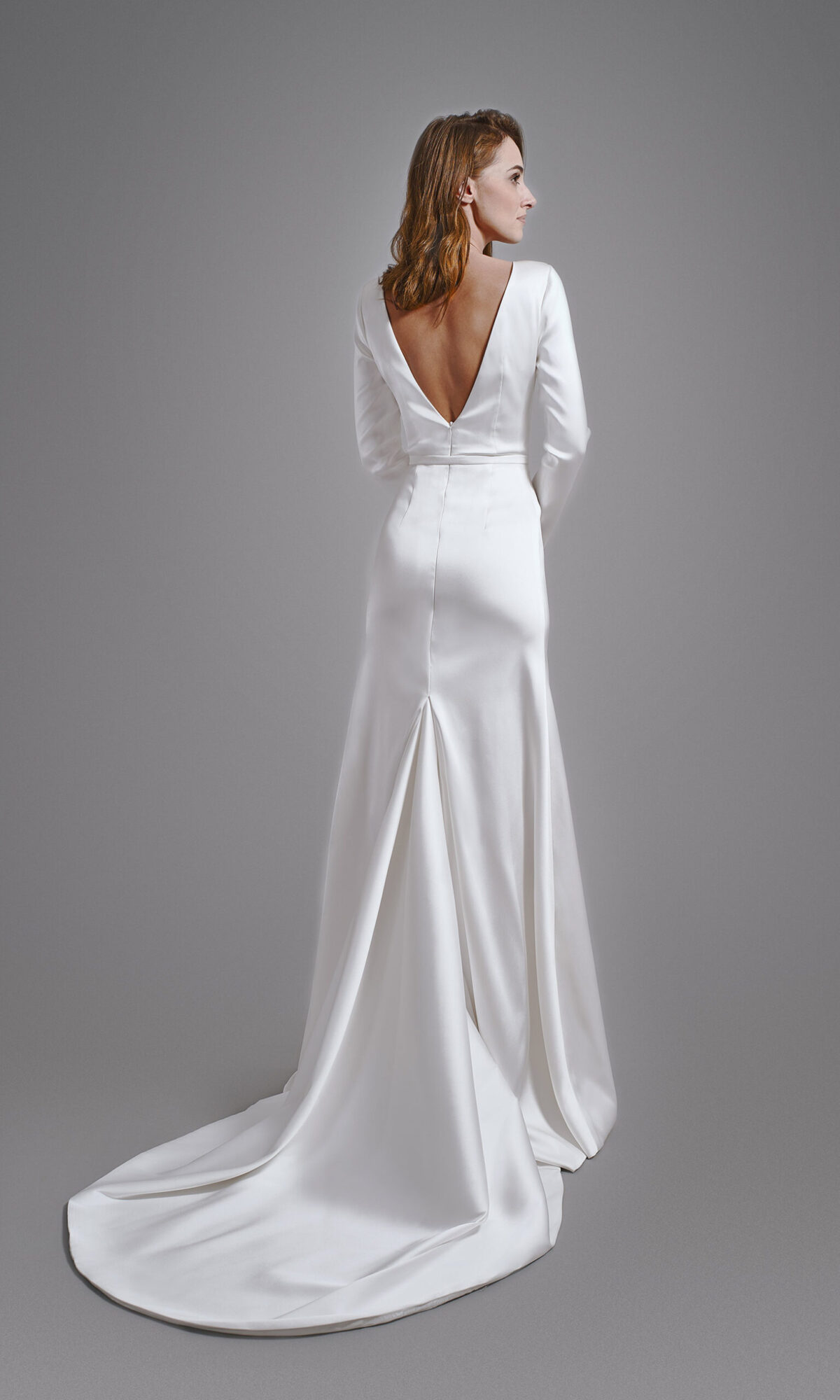 Simple elegant minimal wedding dress BHARB-MAIDEN-BH2020-0015-005-tall